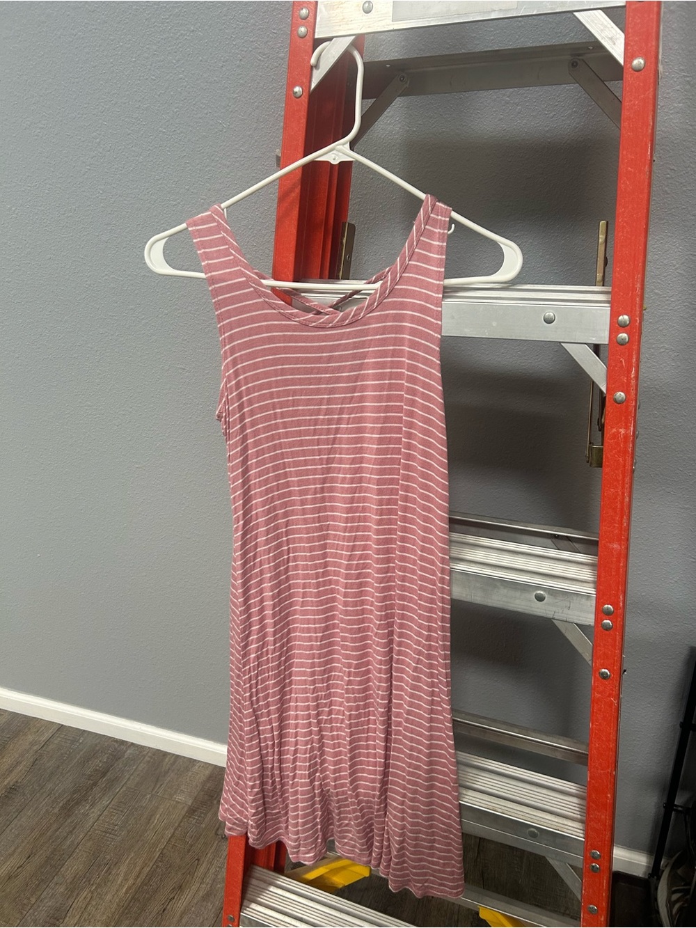 Olivia Rae Pink Striped Sleeveless Dress